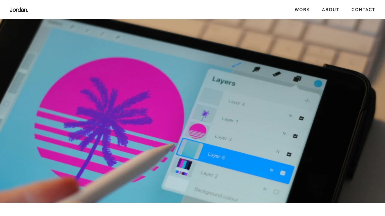 Screenshot of Minimal Creative Portfolio